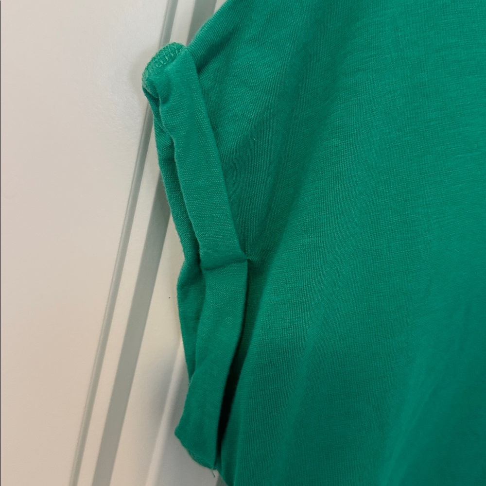 Max Studio Favorite Tee, Green, Medium - Picture 2 of 5